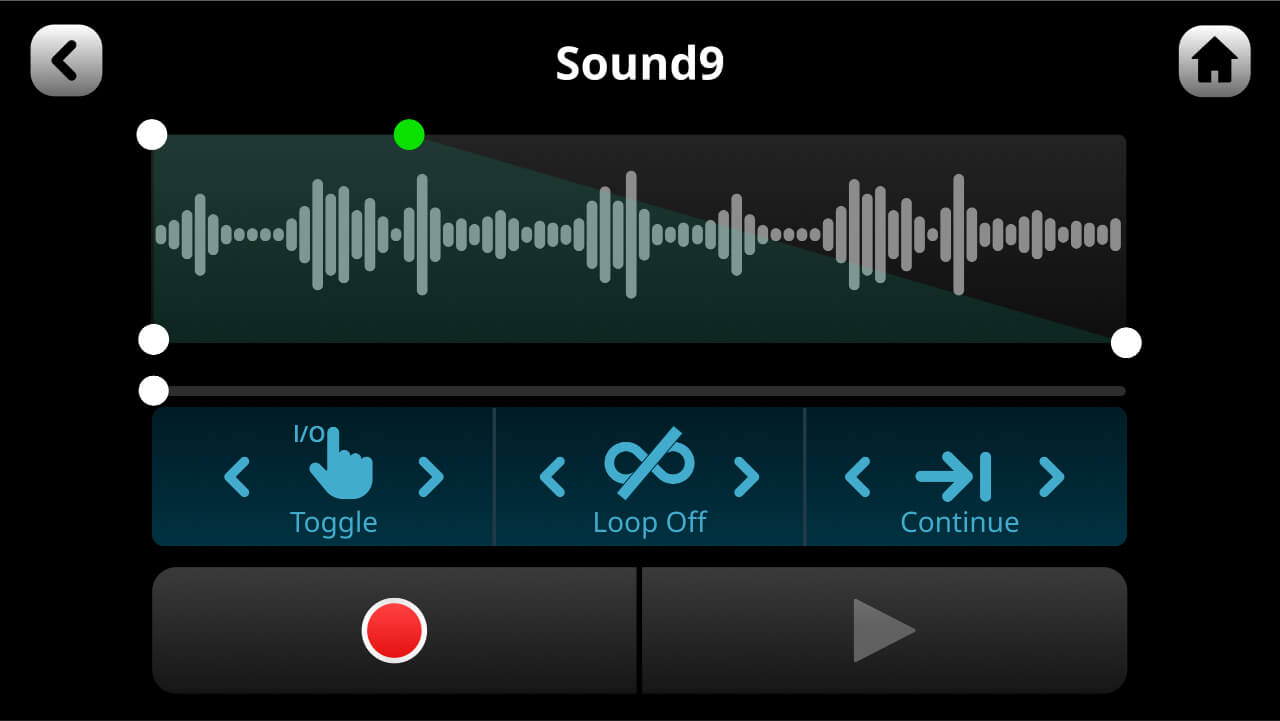 RØDECaster Pro II SMART pads playback screen showing audio trimmed