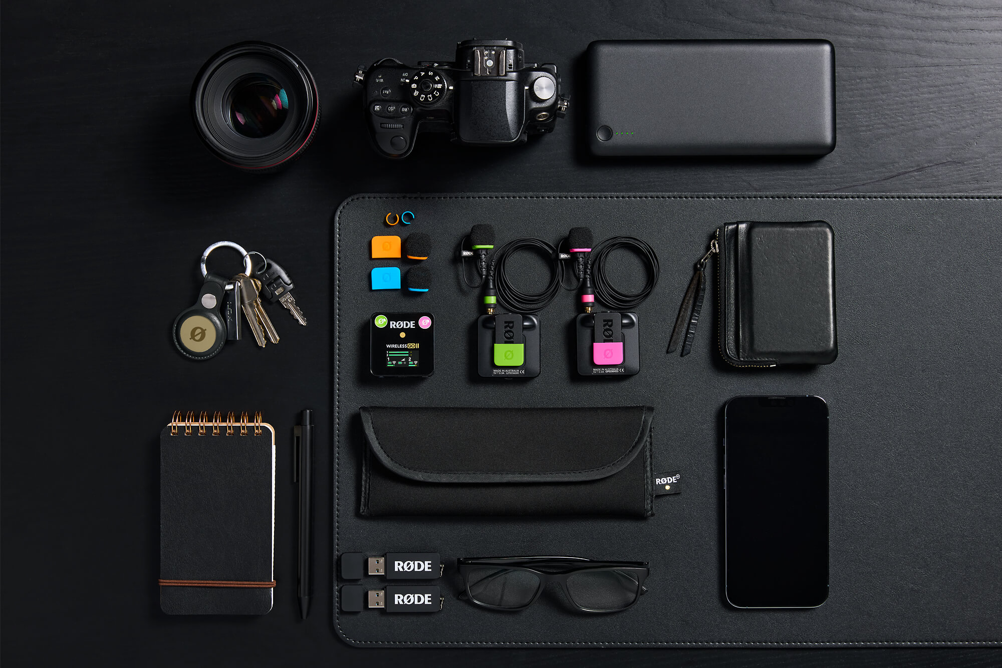 COLORS 3 accessories with Lavalier II and Wireless GO II