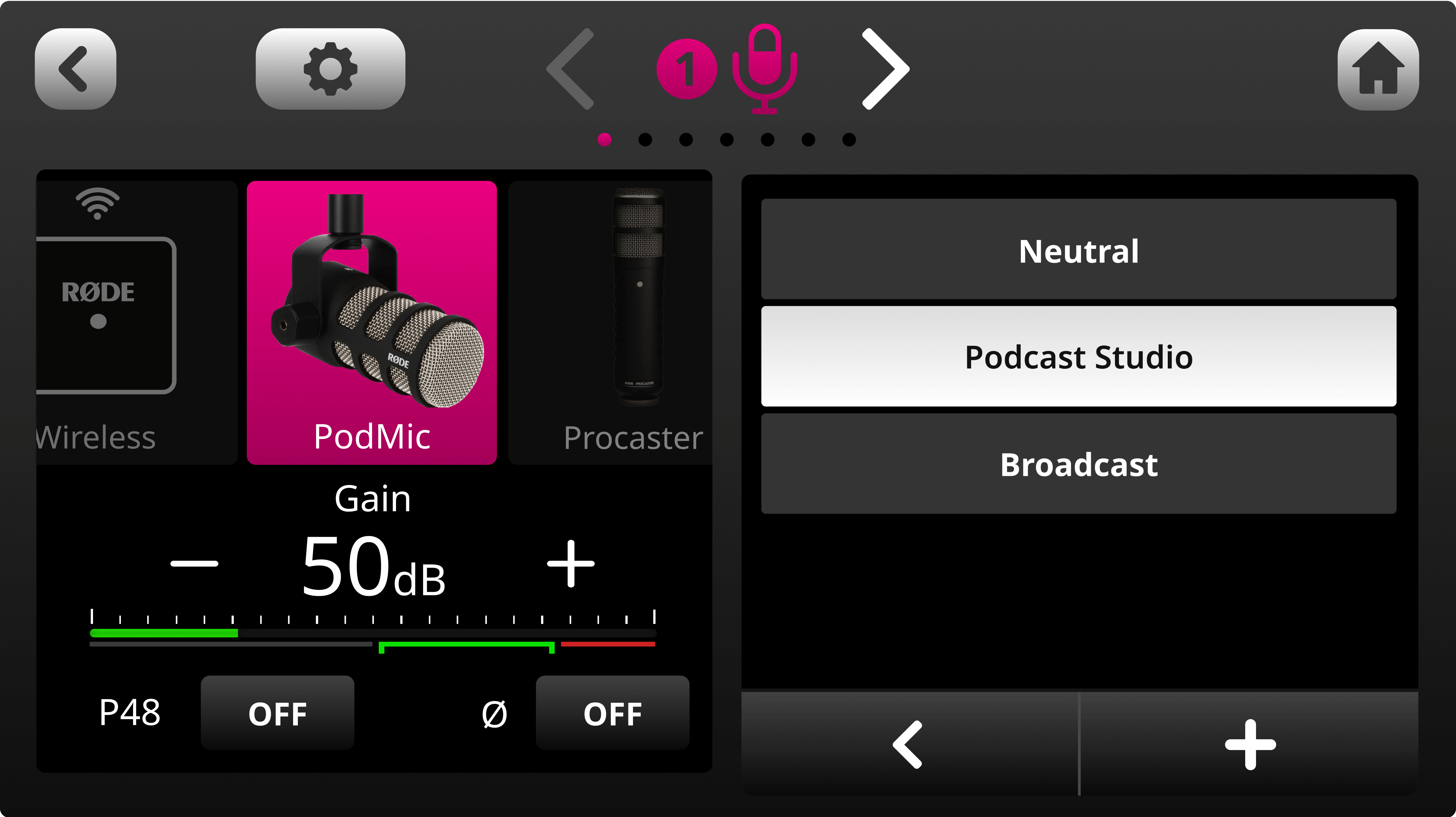 RØDECaster Duo microphone presets