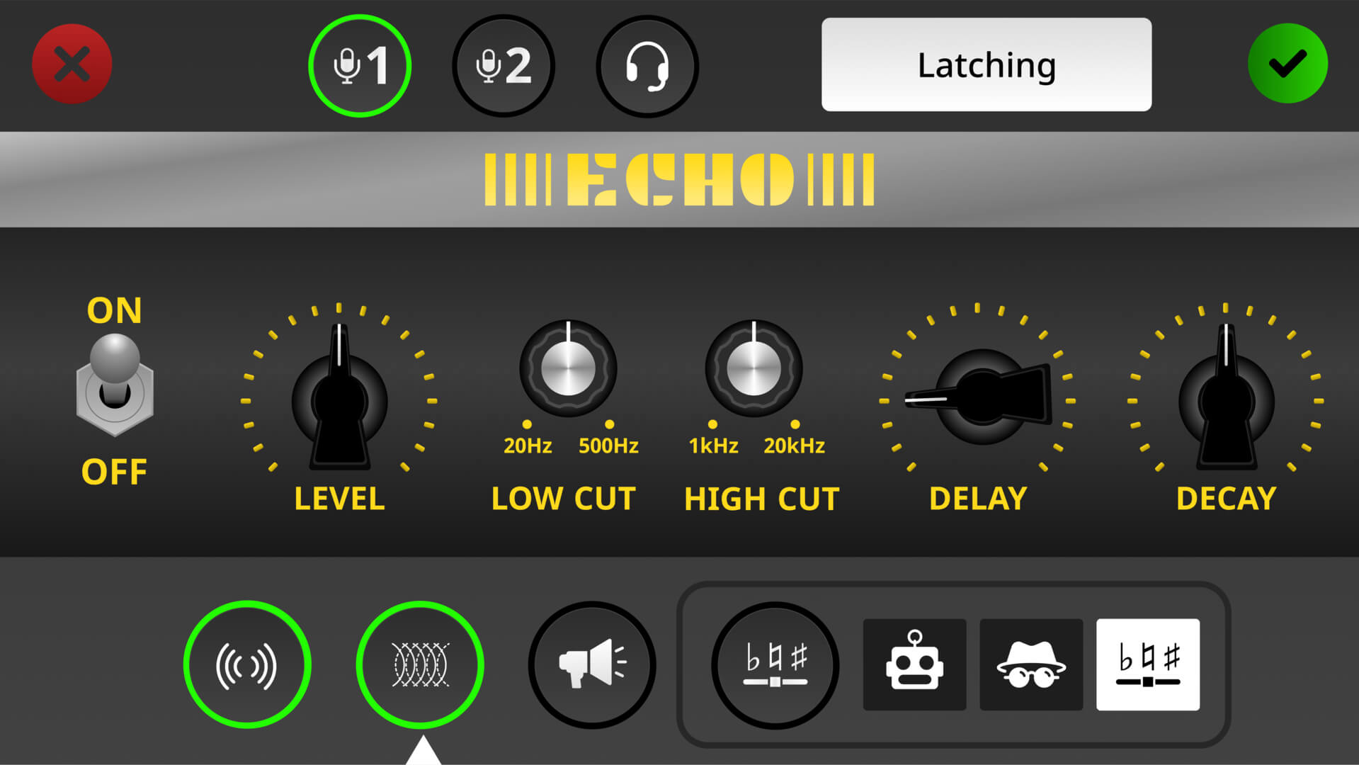 RØDECaster Duo echo settings