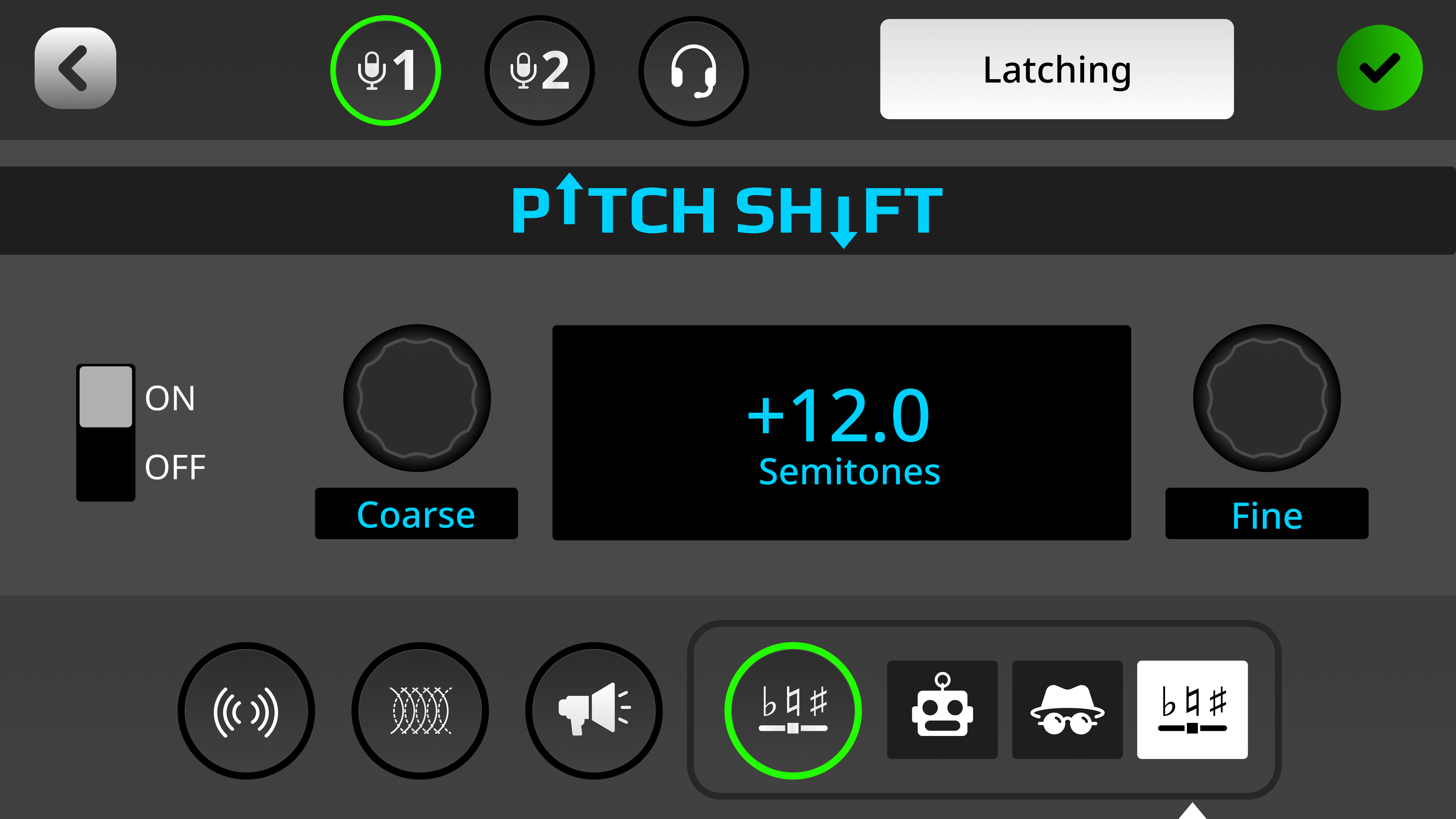 RØDECaster Duo pitch shift settings