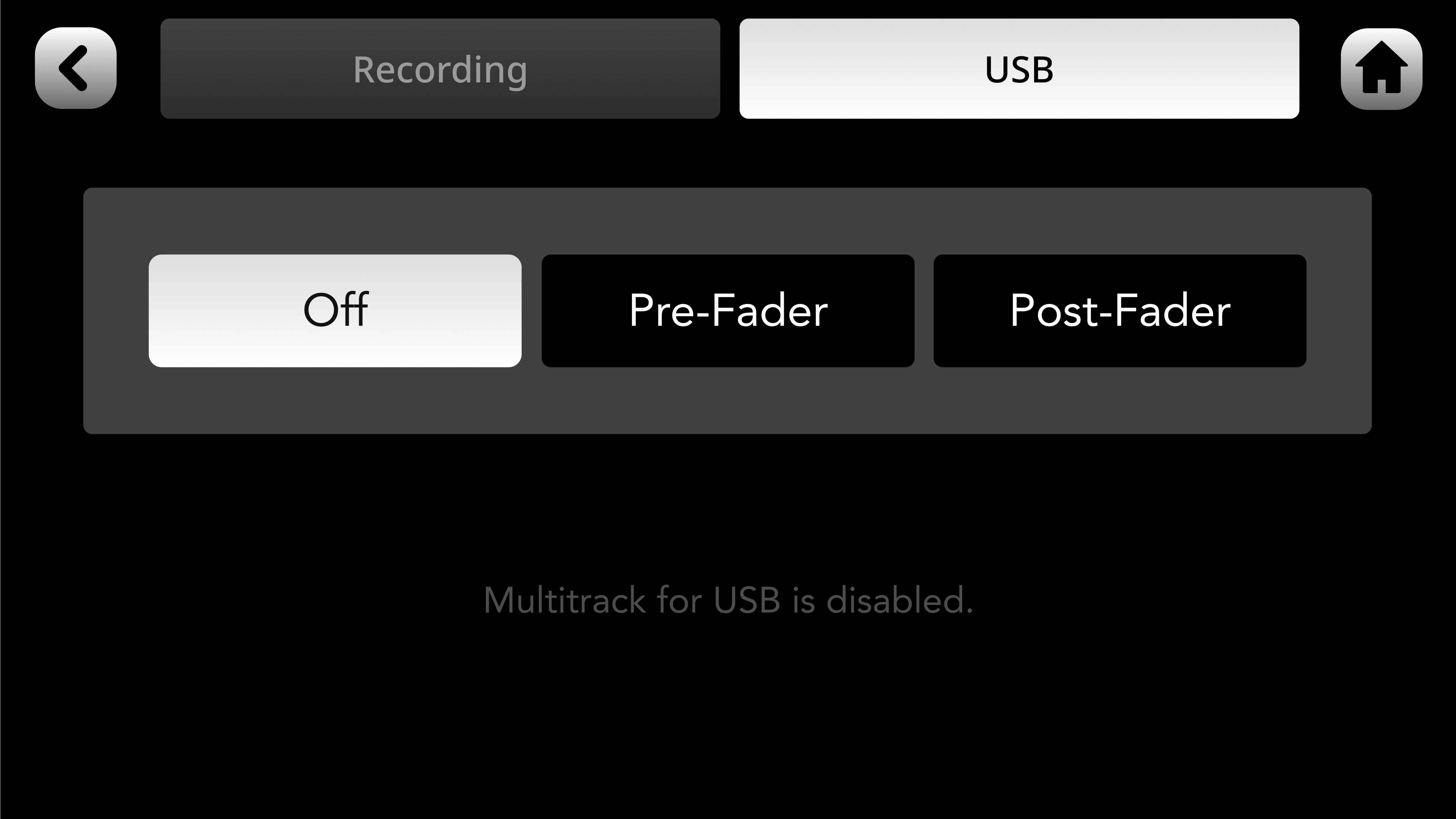 RØDECaster Duo multitrack for USB disabled