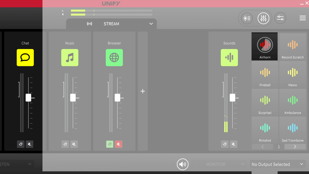 UNIFY sound pad playing