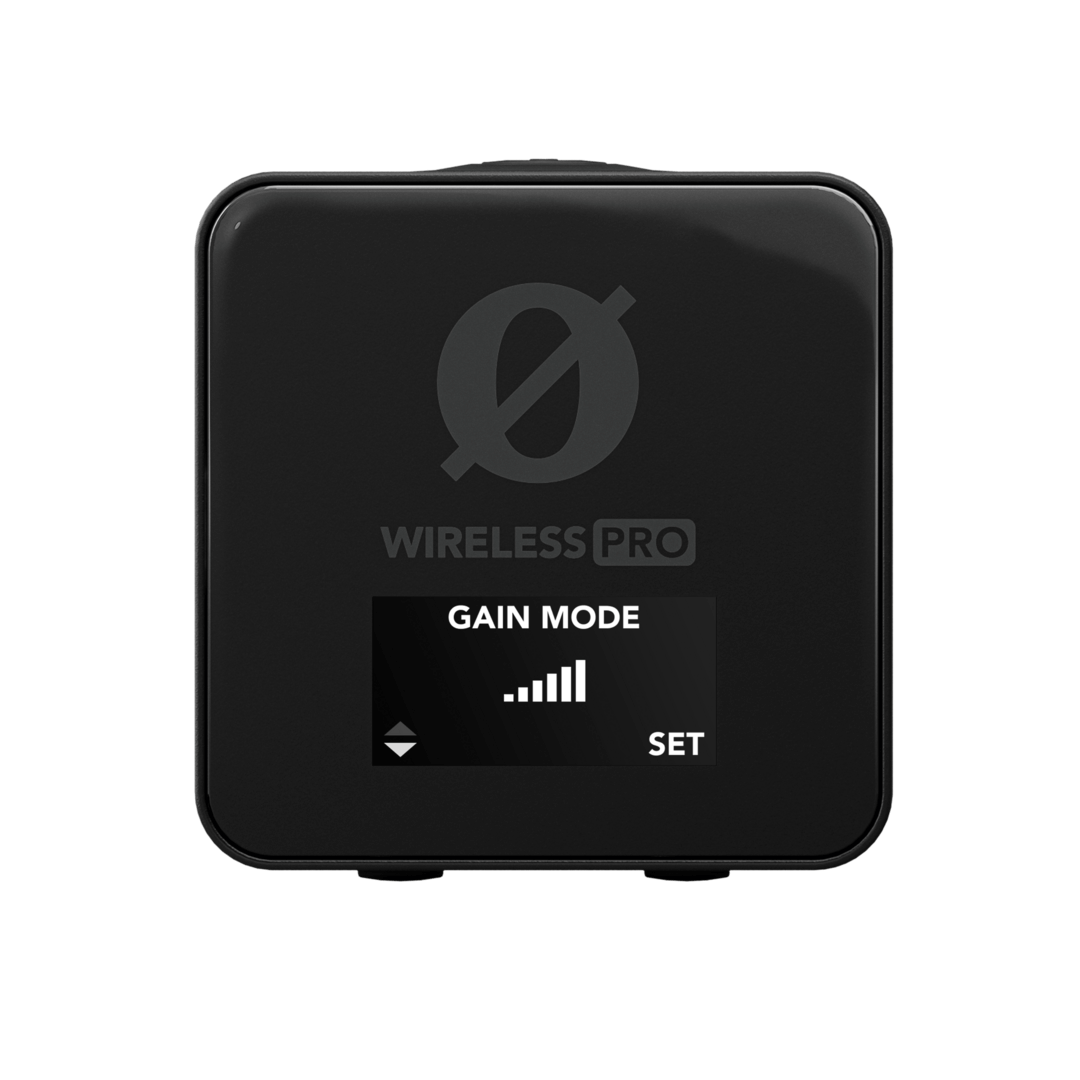 Wireless PRO gain mode screen