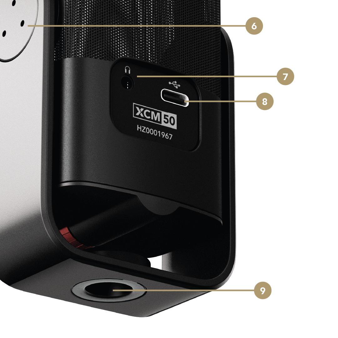 XCM-50 back feature points