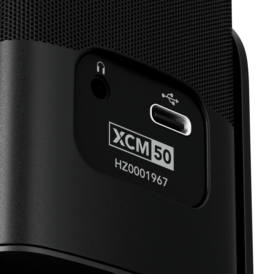 XCM-50 headphones output close-up