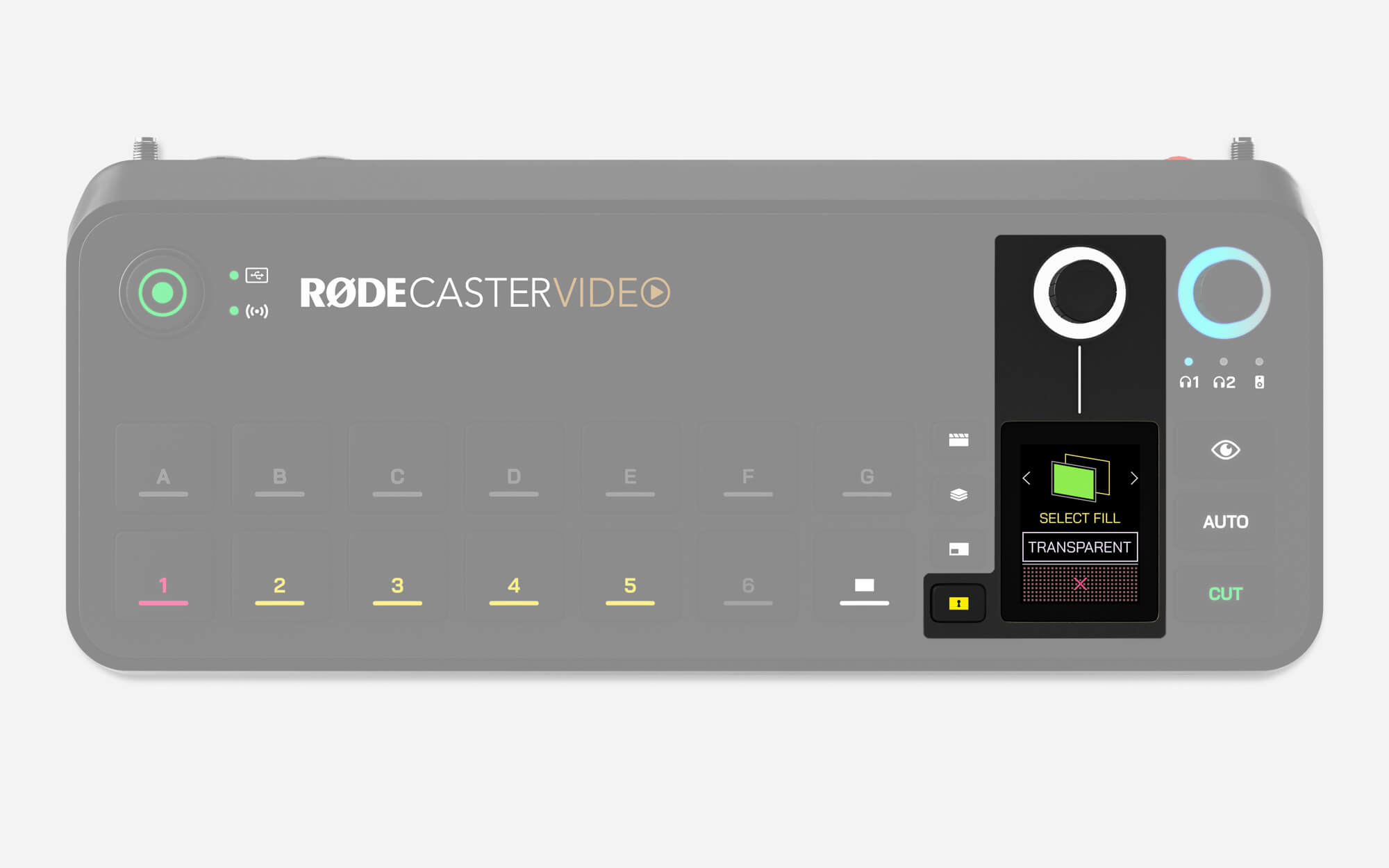 RØDECaster Video keying button