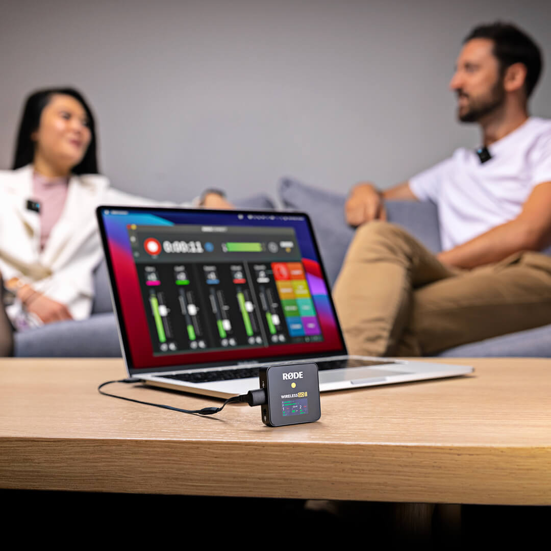  RØDE Wireless Go II Sistema inalámbrico de doble canal con  micrófonos integrados con salidas USB analógicas y digitales, compatible  con cámaras, computadoras Windows y MacOS, teléfonos iOS y Android :  Instrumentos